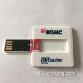 Unidade flash USB de cartão de crédito